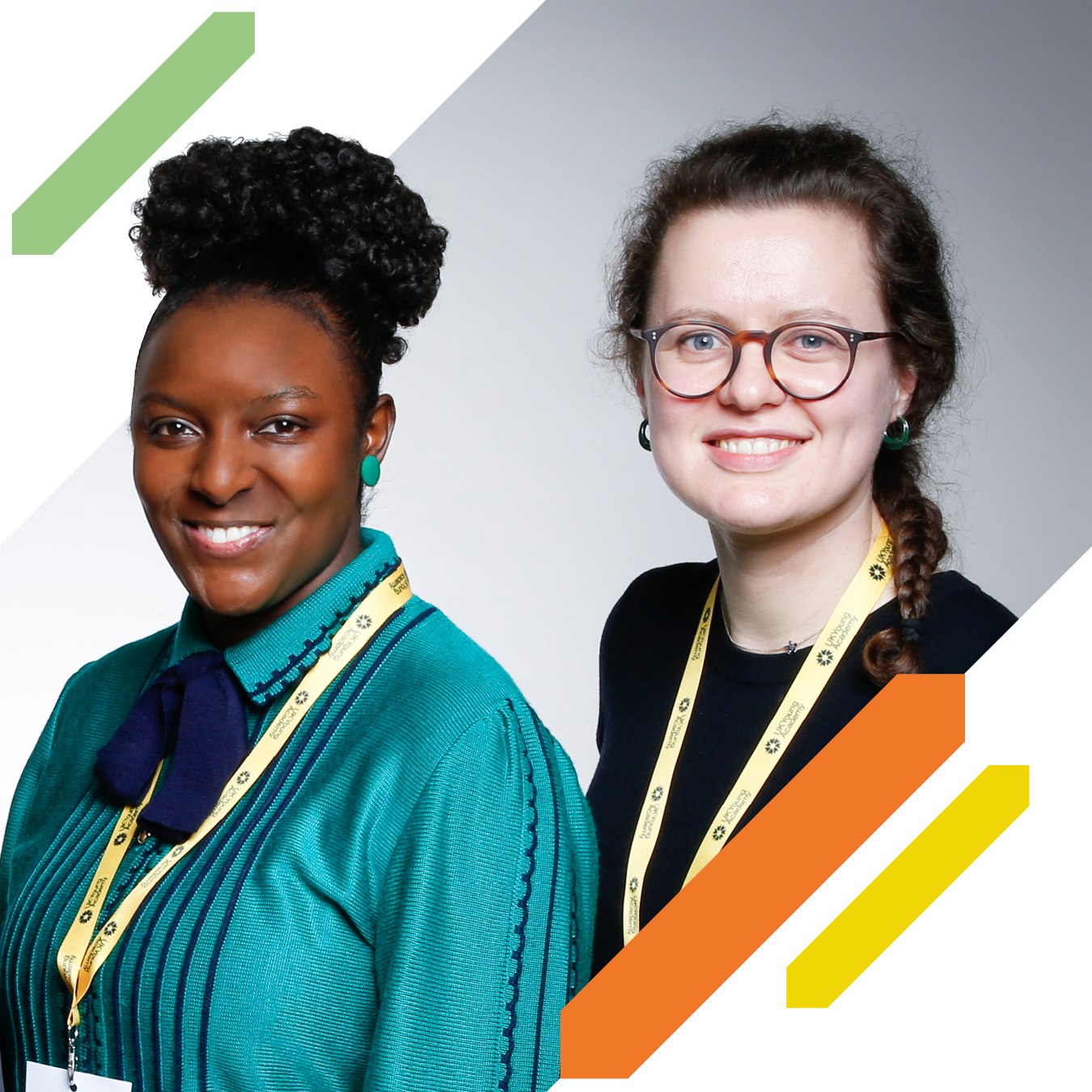 Two members in diamond shape